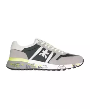 Кроссовки с аппликацией в стиле колор блок с логотипом Premiata, мультиколор