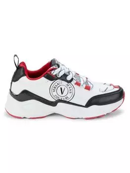 Кроссовки с цветными блоками и логотипом Versace, цвет White Pepper