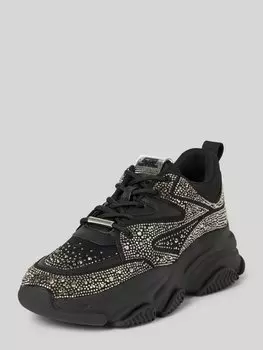 Кроссовки с декоративными камнями, модель «PRIVY» Steve Madden, черный