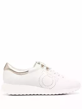 Кроссовки с декором Gancini Ferragamo, белый