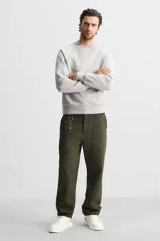 Кроссовки с деталями на пятке ZARA, бордовый красный