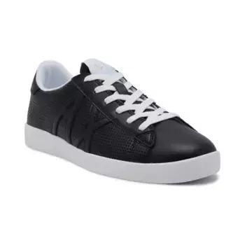 Кроссовки с добавлением кожи Armani Exchange, черный