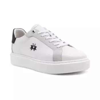 Кроссовки с добавлением кожи La Martina, белый