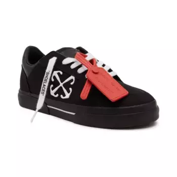 Кроссовки с добавлением кожи Off White, черный