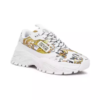 Кроссовки с добавлением кожи Versace, белый