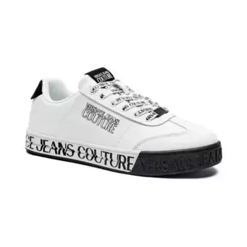 Кроссовки с добавлением кожи Versace, белый