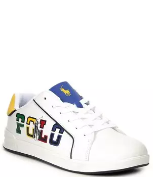 Кроссовки с графическим рисунком Polo Ralph Lauren для мальчиков Heritage Court III (молодежная), белый