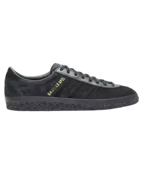 Кроссовки с кожаными вставками и фактурной подошвой Adidas Originals, черный