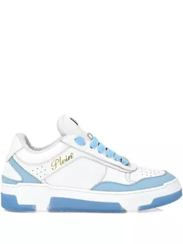 Кроссовки с кожаными вставками Philipp Plein, белый