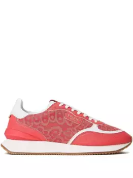 Кроссовки с кружевными вставками TWINSET, красный