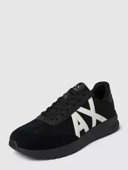 Кроссовки с лейблом ARMANI EXCHANGE, черный