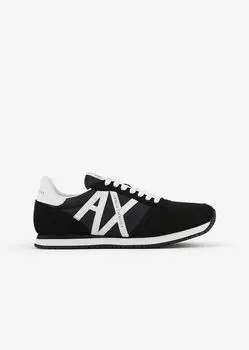Кроссовки с логотипом Armani Exchange, черный