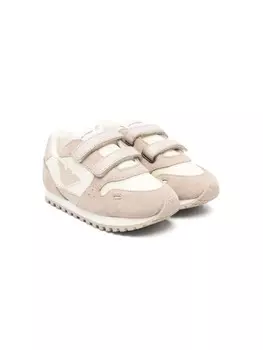 Кроссовки с логотипом Emporio Armani Kids, коричневый