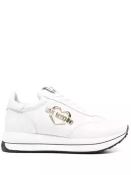 Кроссовки с логотипом Love Moschino, белый