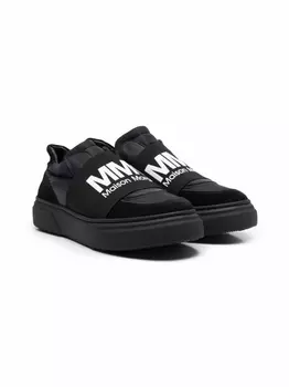 Кроссовки с логотипом MM6 Maison Margiela Kids, черный