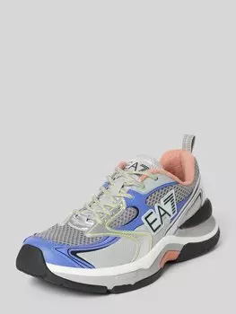 Кроссовки с логотипом, модель «PREDATOR» EA7 Emporio Armani, серебряный