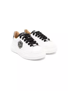 Кроссовки с логотипом Philipp Plein Junior, белый
