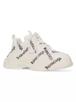 Кроссовки с логотипом Triple S Balenciaga, белый