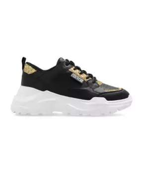 Кроссовки с логотипом Versace Jeans Couture, черный