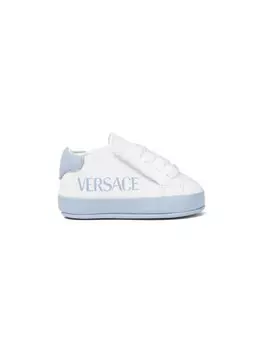 Кроссовки с логотипом Versace Kids, белый