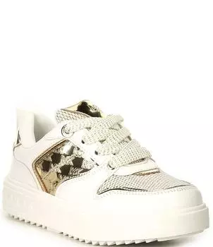 Кроссовки с металлизированными деталями MICHAEL Michael Kors Girls' Emmet Rumi (Молодежные), белый