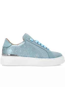 Кроссовки с монограммой Philipp Plein, синий