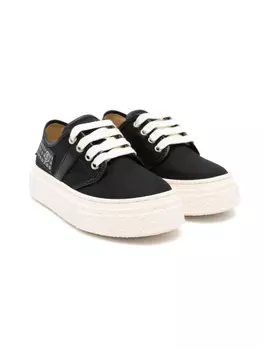 Кроссовки с нашивками в виде цифр MM6 Maison Margiela Kids, черный