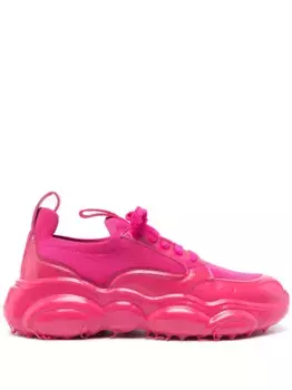 Кроссовки с нашивкой-логотипом Moschino, розовый