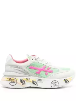 Кроссовки с нашивкой-логотипом PREMIATA, зеленый