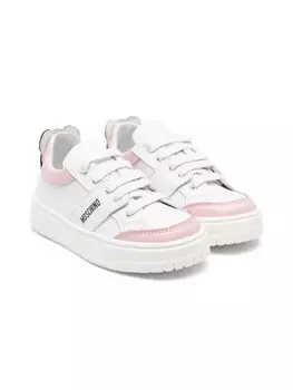 Кроссовки с нашивкой Teddy Bear Moschino Kids, белый