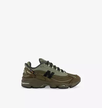 Кроссовки с низким верхом из смешанных материалов New Balance, цвет woodland