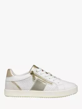 Кроссовки с низким вырезом с металлическим акцентом blomiee Geox, цвет White/Off White
