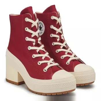 Кроссовки с платформой Chuck 70 de luxe heel platform Converse, red/ivory/black