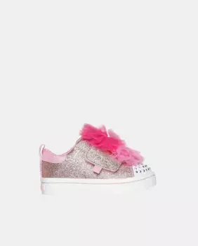 Кроссовки с подсветкой Twi-Lites 2.0 для маленьких девочек Skechers, розовый