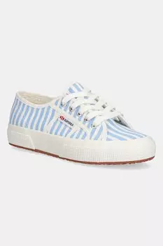 Кроссовки с полосками Superga, синий