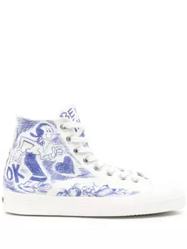 Кроссовки с принтом Moschino, белый