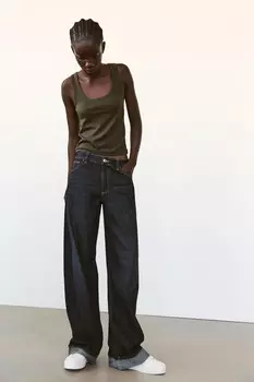 Кроссовки с принтом животных ZARA, белый