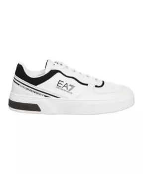 Кроссовки с разноцветными шнурками Emporio Armani Ea7, белый