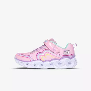 Кроссовки с сердечками Skechers, розовый
