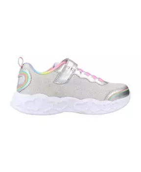Кроссовки с сердечками Skechers, серый