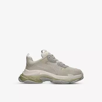 Кроссовки с сеткой Triple S для 2–8 лет Balenciaga, бежевый