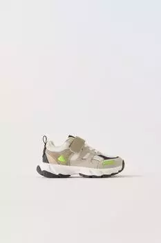 Кроссовки с сеткой ZARA, белый