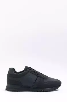 Кроссовки с тиснением River Island, черный