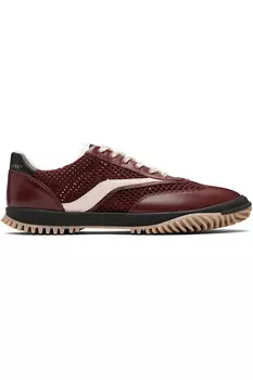 Кроссовки S-Wave с сетчатыми вставками Stella Mccartney, цвет wine