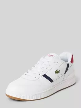 Кроссовки с вышитым логотипом, модель «T-CLIP SET» Lacoste, белый