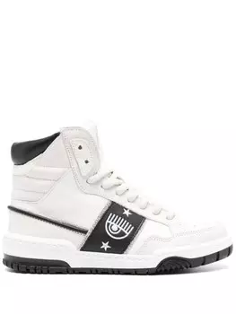 Кроссовки с вышивкой Eyelike Chiara Ferragni, нейтральный цвет