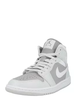 Кроссовки с высоким берцем Jordan Air Jordan 1, цвет Grey/Light grey