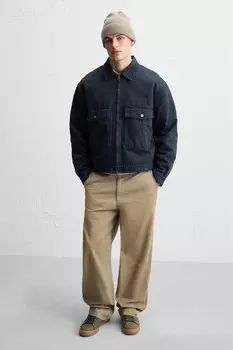 Кроссовки с высоким верхом ZARA, цвет морской волны