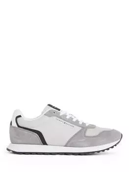 Кроссовки с замшевым логотипом Tommy Hilfiger, цвет Grey Whisper