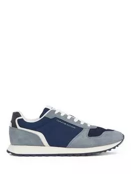 Кроссовки с замшевым логотипом Tommy Hilfiger, цвет Sport Navy